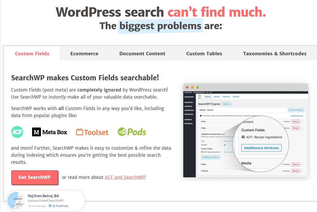 SearchWP для сайтов