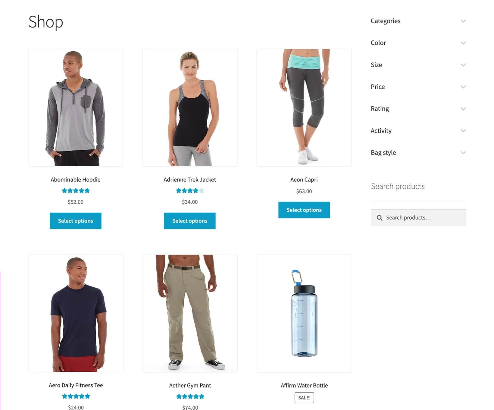WooCommerce Product Filter товары